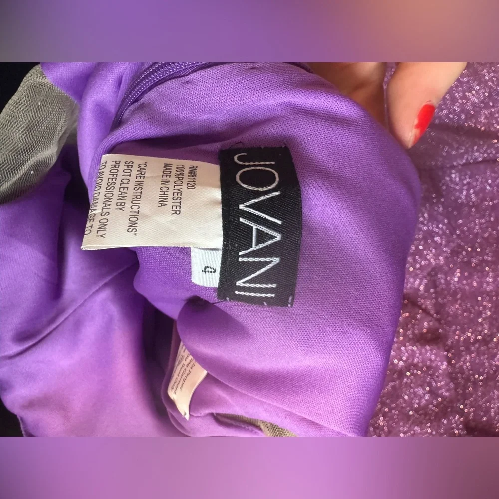 Purple Jovani Dress - Picture 6 of 12